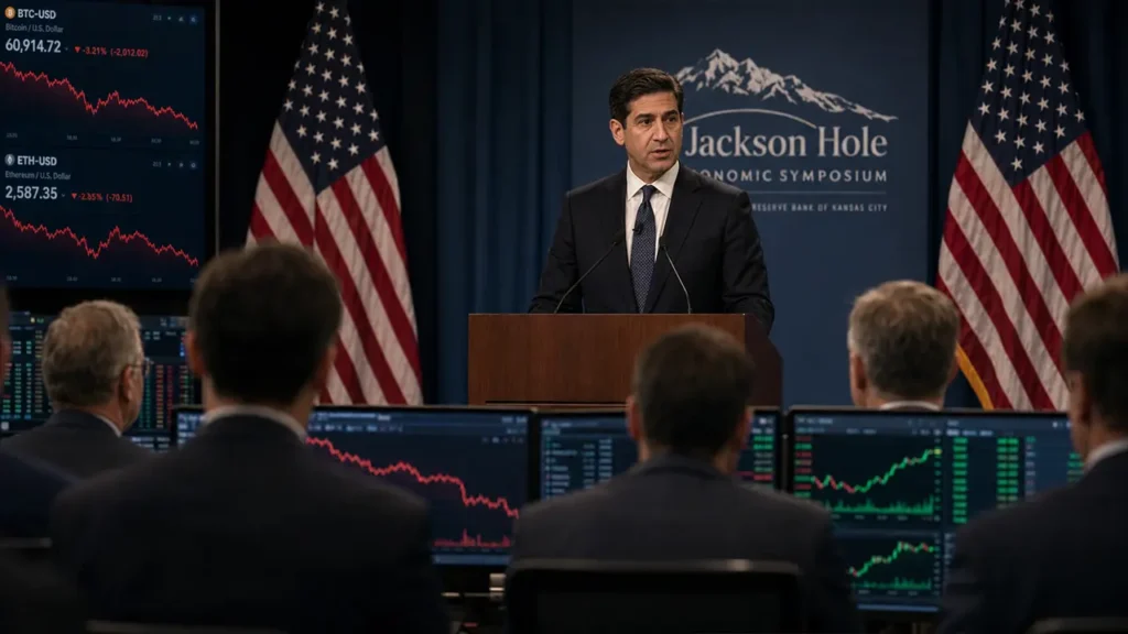 Fed Başkanı Warsh’ın Jackson Hole Konuşması Kripto Piyasalarını Sarstı, Toparlanma Hızlı Geldi